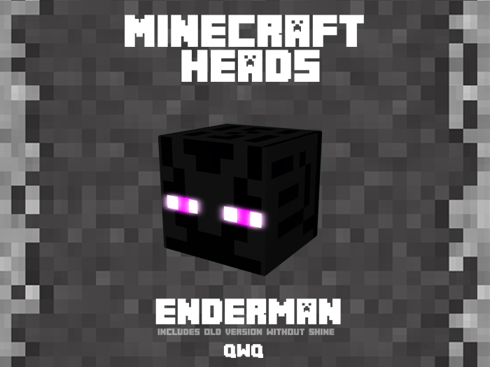 Second Life Marketplace QwQ Minecraft Enderman Head